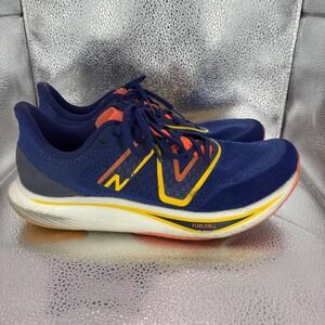 New Balance FuelCell Rebel v3 Mens 10.5 Blue Orange Running Shoes MFCXMN3